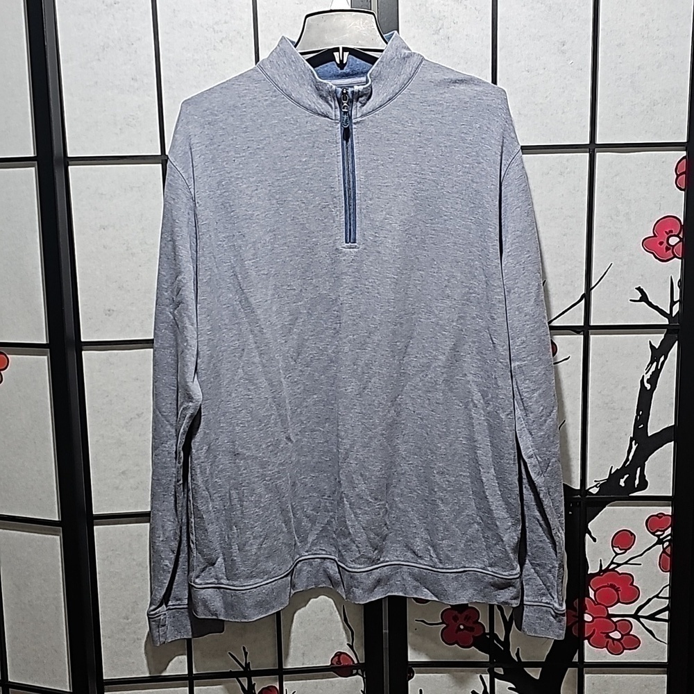 Johnnie-O Mock Neck 1/4 Zip‎ Pullover Sweater Size XL